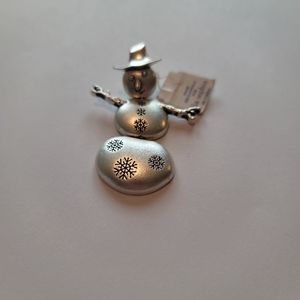 Lia Sophia Vintage Snowman Tack Pin